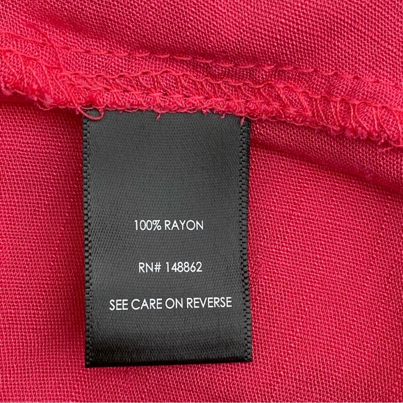 TORRID Pink Midi Swiss Surplice Faux Wrap Elastic Waist Short Sleeve Dress NWT - Picture 7 of 8